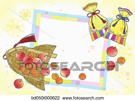illustration memo template of Korean Chuseok View Large Photo Image Stock Image - illustration memo template of Korean Chuseok. Fotosearch