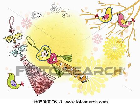 illustration memo template of Korean Chuseok View Large Photo Image Stock Photo - illustration memo template of Korean Chuseok. Fotosearch