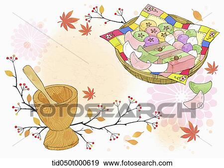 illustration memo template of Korean Chuseok View Large Photo Image Stock Photo - illustration memo template of Korean Chuseok. Fotosearch