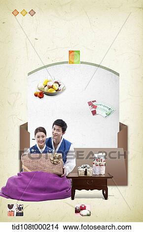 illustration memo template with a couple in Chuseok View Large Photo Image Picture - illustration memo template with a couple in Chuseok. Fotosearch