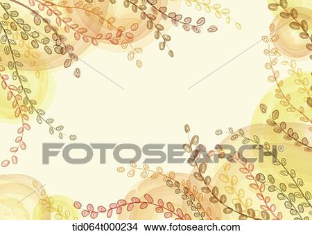 illustration memo template with autumn concept View Large Photo Image Picture - illustration memo template with autumn concept. Fotosearch