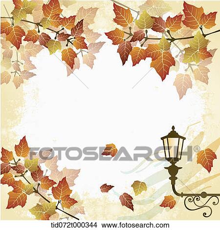 illustration memo template with autumn concept View Large Photo Image Picture - illustration memo template with autumn concept. Fotosearch