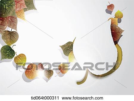 illustration memo template with autumn leaves View Large Photo Image Stock Image - illustration memo template with autumn leaves. Fotosearch