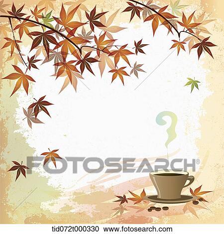 illustration memo template with autumn concept featuring coffee View Large Photo Image Stock Image - illustration memo template with autumn concept featuring coffee. Fotosearch