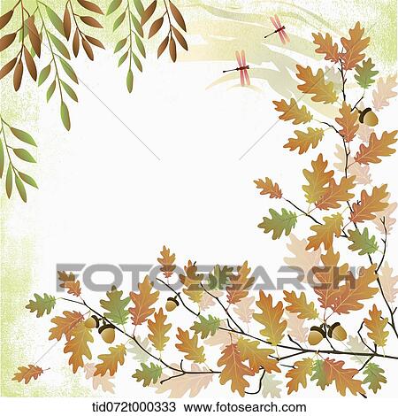 illustration memo template with autumn concept View Large Photo Image Stock Image - illustration memo template with autumn concept. Fotosearch
