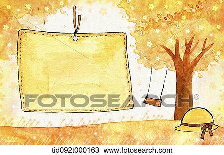 illustration memo template with autumn concept featuring blank page View Large Photo Image Stock Image - illustration memo template with autumn concept featuring blank page. Fotosearch