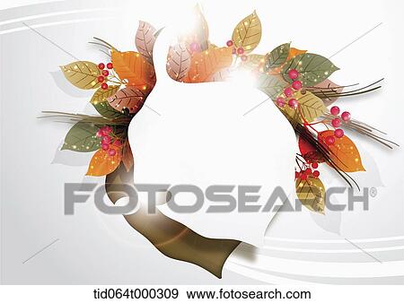 illustration memo template with autumn leaves View Large Photo Image Stock Photo - illustration memo template with autumn leaves. Fotosearch