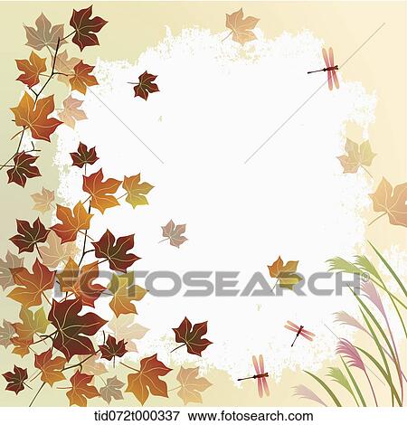 illustration memo template with autumn concept View Large Photo Image Stock Photo - illustration memo template with autumn concept. Fotosearch