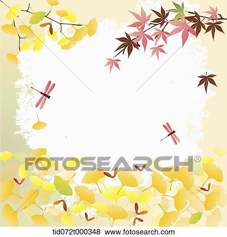 illustration memo template with autumn concept View Large Photo Image Stock Photo - illustration memo template with autumn concept. Fotosearch