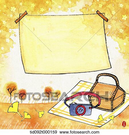 illustration memo template with autumn concept featuring blank page View Large Photo Image Stock Photo - illustration memo template with autumn concept featuring blank page. Fotosearch