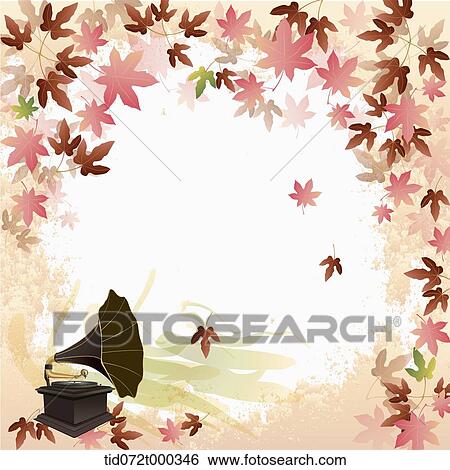 illustration memo template with autumn concept View Large Photo Image Stock Photograph - illustration memo template with autumn concept. Fotosearch