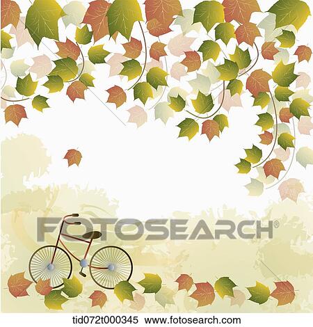 illustration memo template with autumn concept featuring a bicycle View Large Photo Image Stock Photography - illustration memo template with autumn concept featuring a bicycle. Fotosearch