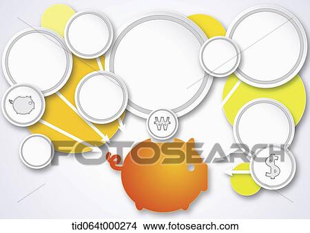 illustration memo template with piggy bank and money View Large Photo Image Picture - illustration memo template with piggy bank and money. Fotosearch