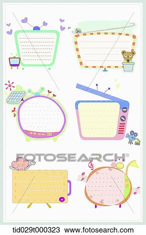 illustration memo templates with design of TV View Large Photo Image Stock Image - illustration memo templates with design of TV. Fotosearch