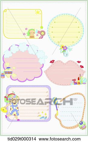 illustration memo templates with colorful design View Large Photo Image Picture - illustration memo templates with colorful design. Fotosearch