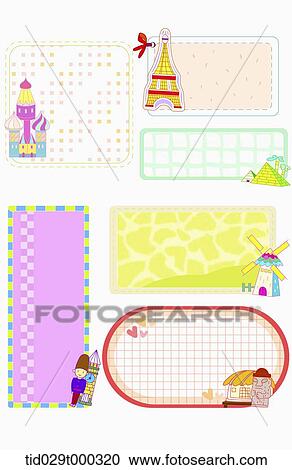 illustration memo templates with colorful design View Large Photo Image Stock Image - illustration memo templates with colorful design. Fotosearch