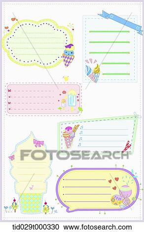 illustration memo templates with colorful design View Large Photo Image Stock Image - illustration memo templates with colorful design. Fotosearch