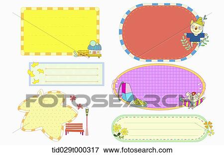 illustration memo templates with colorful design View Large Photo Image Stock Photo - illustration memo templates with colorful design. Fotosearch
