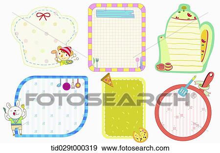 Stock Photo - illustration memo templates with colorful design. Fotosearch