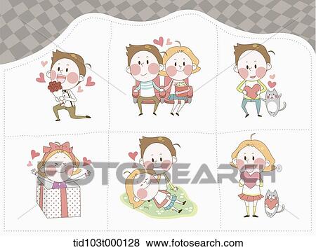 illustration of a woman character in love View Large Photo Image Stock Photo - illustration of a woman character in love . Fotosearch