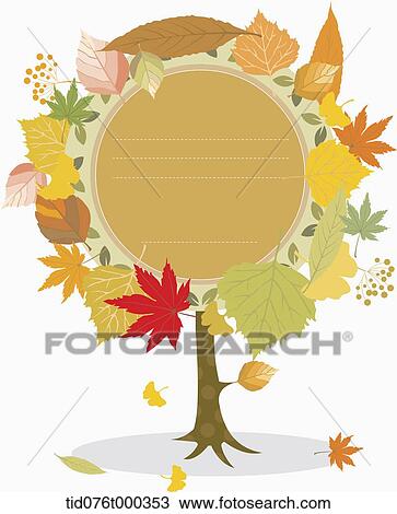illustration of autumn memo template in concept of a tree View Large Photo Image Stock Image - illustration of autumn memo template in concept of a tree. Fotosearch