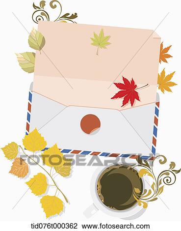 illustration of autumn memo template in concept of envelope View Large Photo Image Stock Image - illustration of autumn memo template in concept of envelope. Fotosearch
