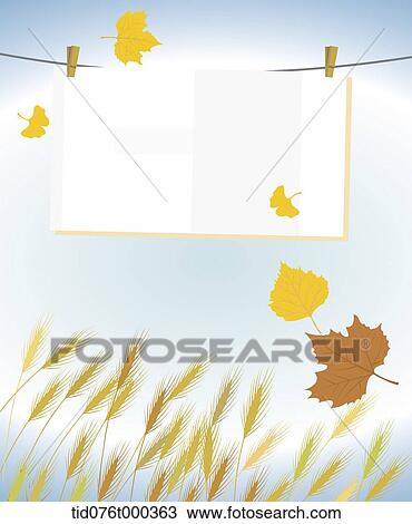illustration of autumn memo template in concept of notebook View Large Photo Image Stock Image - illustration of autumn memo template in concept of notebook. Fotosearch
