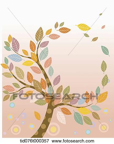 illustration of autumn memo template with autumn tree View Large Photo Image Stock Photo - illustration of autumn memo template with autumn tree. Fotosearch