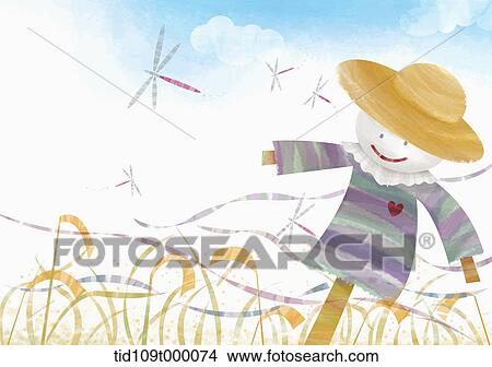illustration of autumn scenery with musical notes View Large Photo Image Picture - illustration of autumn scenery with musical notes . Fotosearch