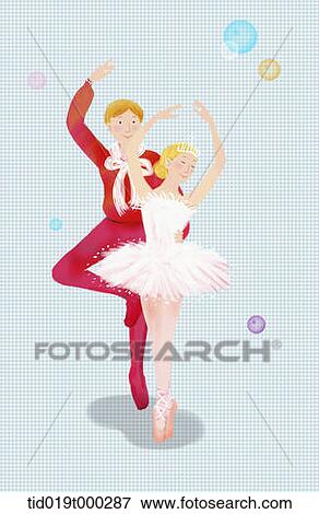 illustration of ballerinas View Large Photo Image Stock Photo - illustration of ballerinas . Fotosearch