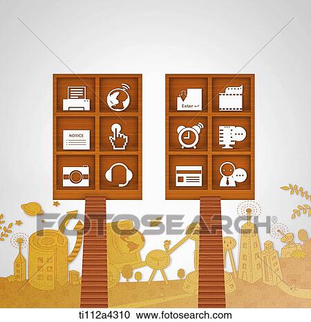 illustration of icons in cubes View Large Photo Image Stock Image - illustration of icons in cubes. Fotosearch