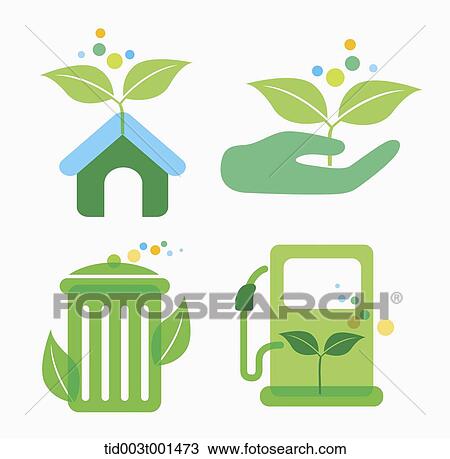 illustration of icons representing green energy View Large Photo Image Stock Image - illustration of icons representing green energy. Fotosearch