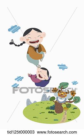 illustration of Korean fairy tale View Large Photo Image Stock Image - illustration of Korean fairy tale . Fotosearch