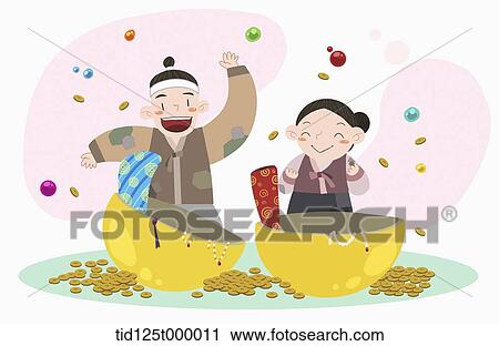 Stock Image - illustration of Korean fairy tale . Fotosearch