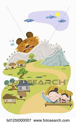 Stock Photo - illustration of Korean fairy tale . Fotosearch