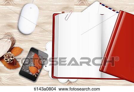 illustration of memo template featuring open book View Large Photo Image Picture - illustration of memo template featuring open book. Fotosearch