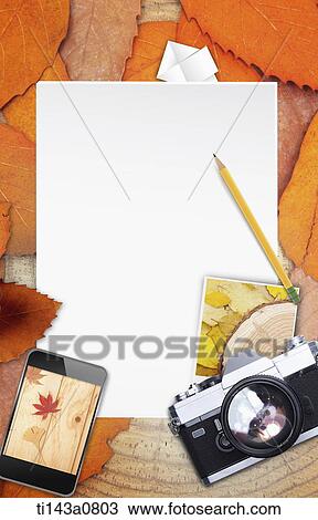 illustration of memo template featuring paper and camera View Large Photo Image Stock Image - illustration of memo template featuring paper and camera. Fotosearch