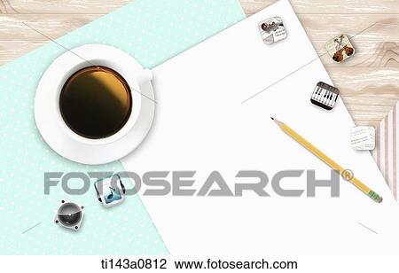 illustration of memo template featuring letter and coffee View Large Photo Image Stock Image - illustration of memo template featuring letter and coffee. Fotosearch
