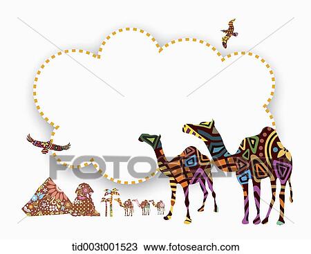 illustration of memo template featuring camels View Large Photo Image Stock Image - illustration of memo template featuring camels. Fotosearch