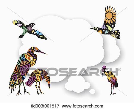 illustration of memo template featuring cranes View Large Photo Image Stock Photo - illustration of memo template featuring cranes. Fotosearch