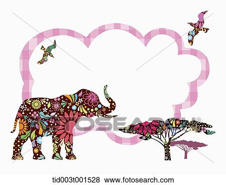 illustration of memo template featuring elephant View Large Photo Image Stock Photo - illustration of memo template featuring elephant. Fotosearch