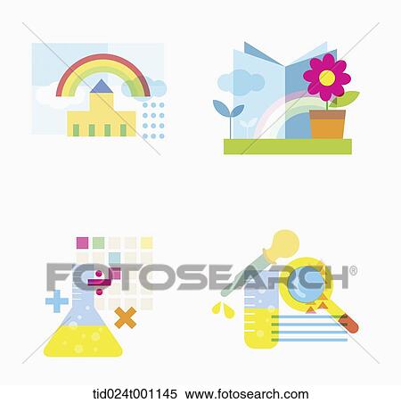 illustration of pictures related to school View Large Photo Image Stock Photography - illustration of pictures related to school . Fotosearch