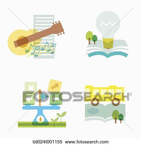 illustration of pictures related to school View Large Photo Image Stock Photography - illustration of pictures related to school . Fotosearch
