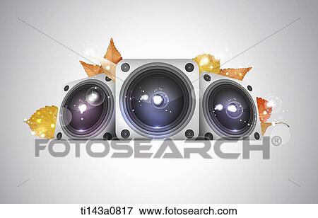 illustration ppt template featuring speakers View Large Photo Image Stock Photo - illustration ppt template featuring speakers. Fotosearch