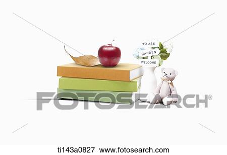 illustration ppt template featuring pile of books View Large Photo Image Stock Photo - illustration ppt template featuring pile of books. Fotosearch