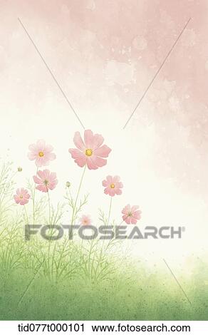 illustration scenery of summer field View Large Photo Image Stock Image - illustration scenery of summer field . Fotosearch