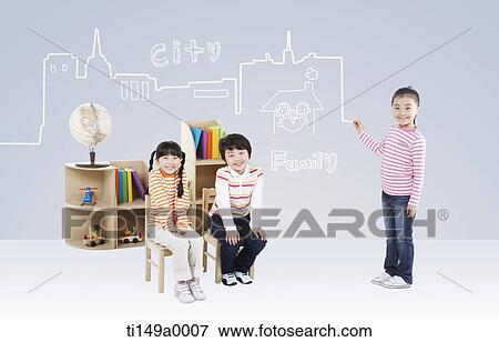 kids in a classroom View Large Photo Image Stock Photo - kids in a classroom. Fotosearch