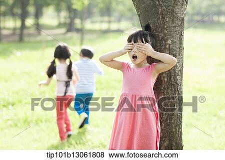 kids playing in the nature View Large Photo Image Stock Photo - kids playing in the nature. Fotosearch