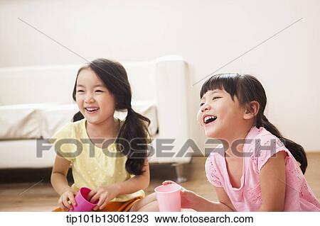 kids playing with toy dishes View Large Photo Image Stock Image - kids playing with toy dishes. Fotosearch