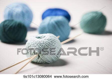 knit strings and knitting needle on the floor View Large Photo Image Picture - knit strings and knitting needle on the floor. Fotosearch